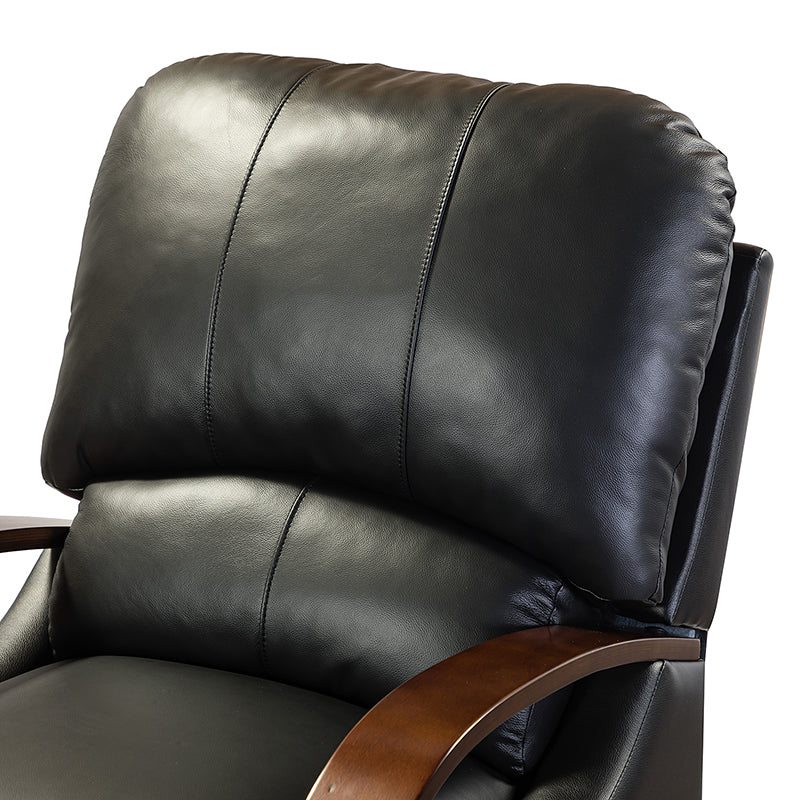 Melisa Genuine Leather Manual Recliner