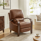 Melisa Genuine Leather Manual Recliner