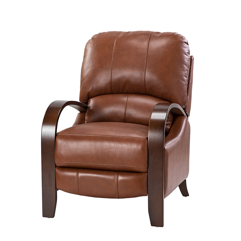 Melisa Genuine Leather Manual Recliner