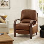 Melisa Genuine Leather Manual Recliner