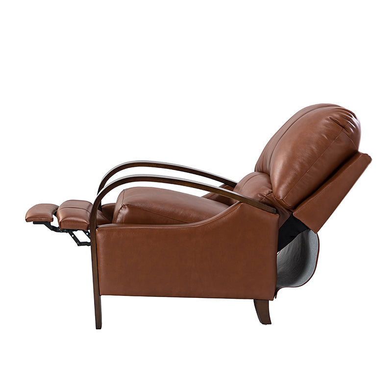 Melisa Genuine Leather Manual Recliner