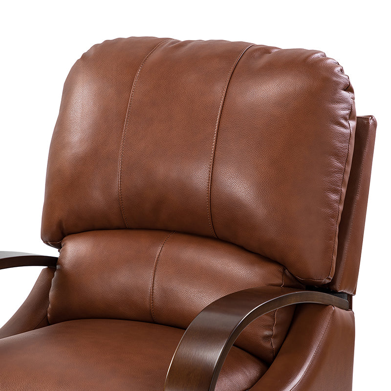 Melisa Genuine Leather Manual Recliner