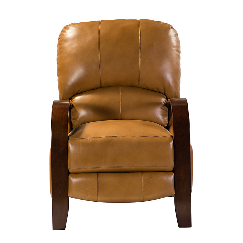Melisa Genuine Leather Manual Recliner