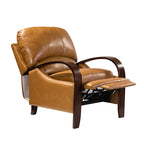 Melisa Genuine Leather Manual Recliner