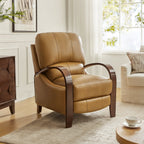 Melisa Genuine Leather Manual Recliner