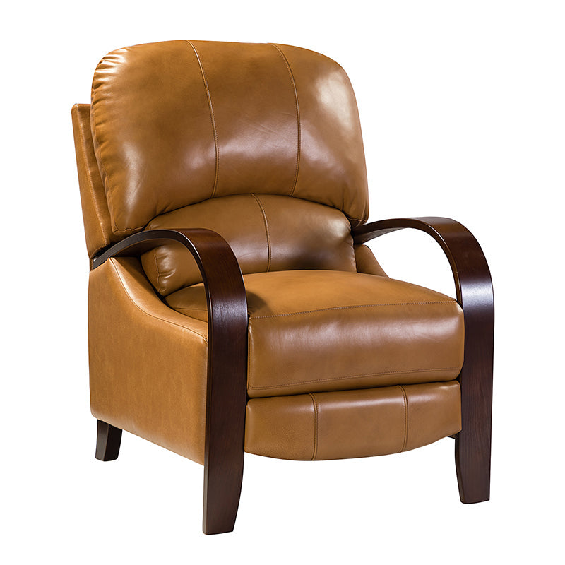 Melisa Genuine Leather Manual Recliner