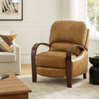 Melisa Genuine Leather Manual Recliner