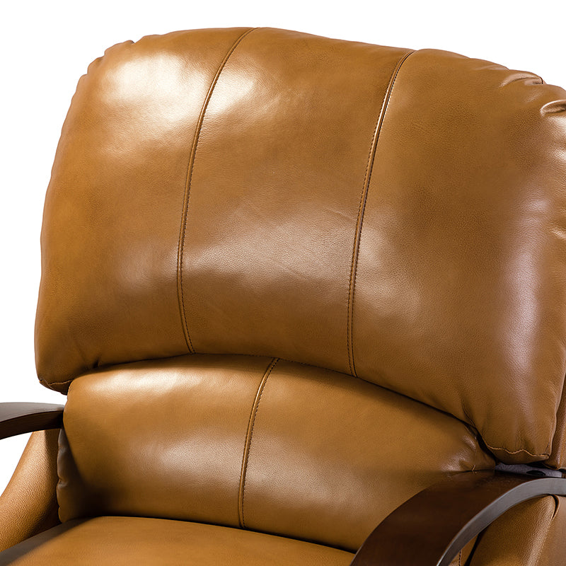 Melisa Genuine Leather Manual Recliner