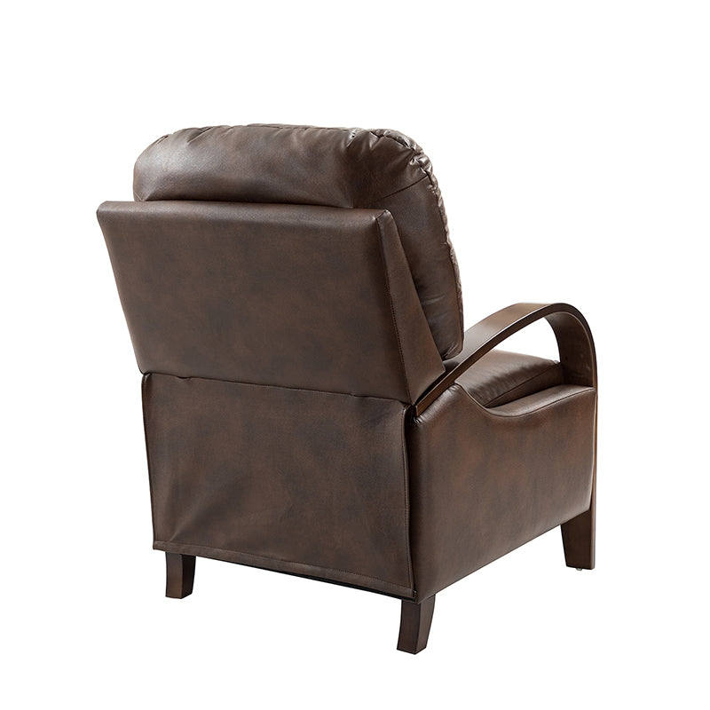 Melisa Genuine Leather Manual Recliner