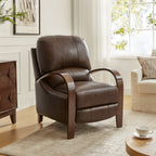 Melisa Genuine Leather Manual Recliner