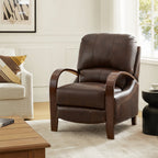 Melisa Genuine Leather Manual Recliner