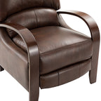 Melisa Genuine Leather Manual Recliner