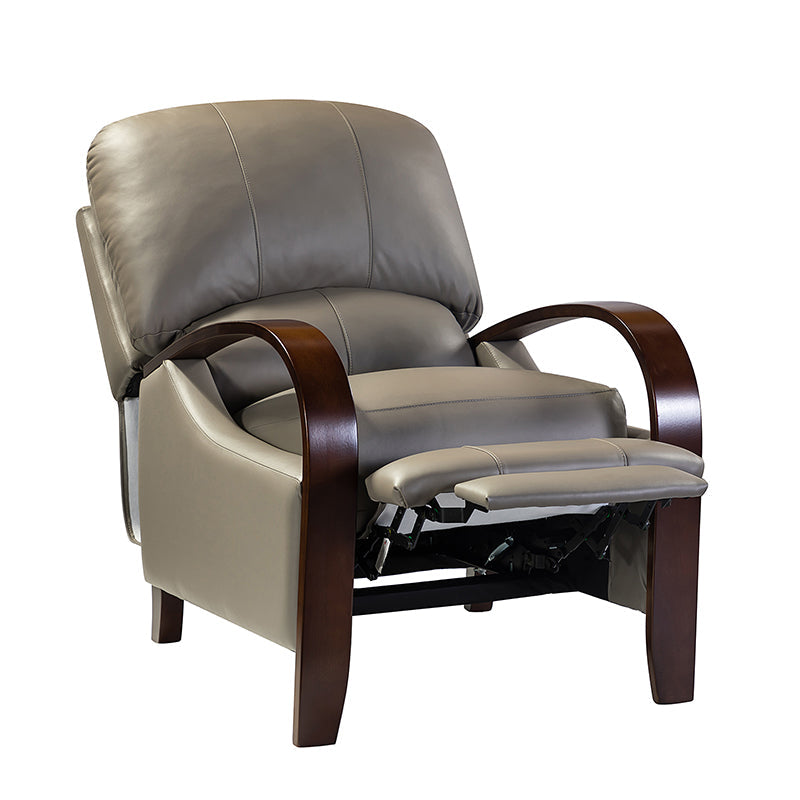 Melisa Genuine Leather Manual Recliner