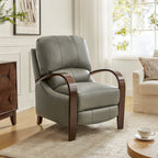 Melisa Genuine Leather Manual Recliner