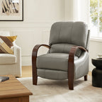Melisa Genuine Leather Manual Recliner