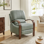Melisa Genuine Leather Manual Recliner