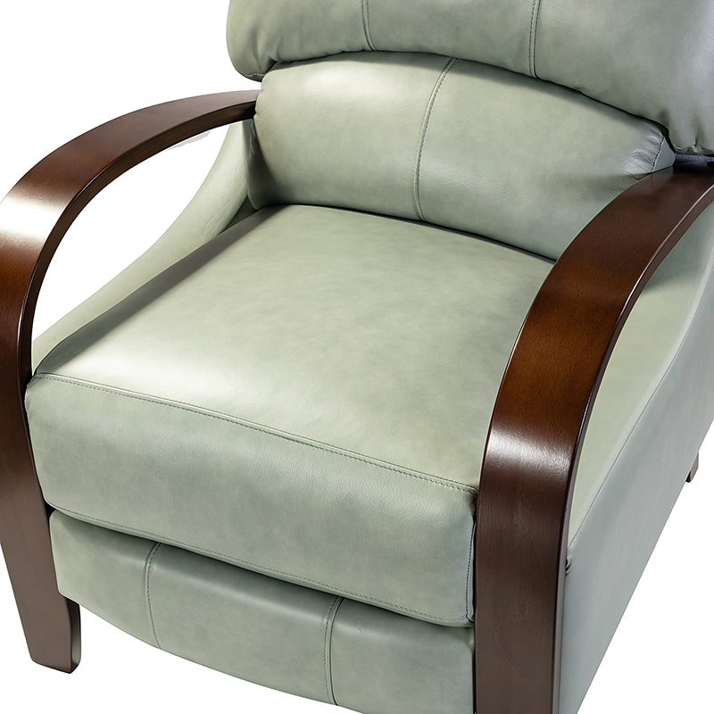 Melisa Genuine Leather Manual Recliner