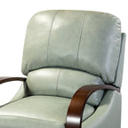 Melisa Genuine Leather Manual Recliner