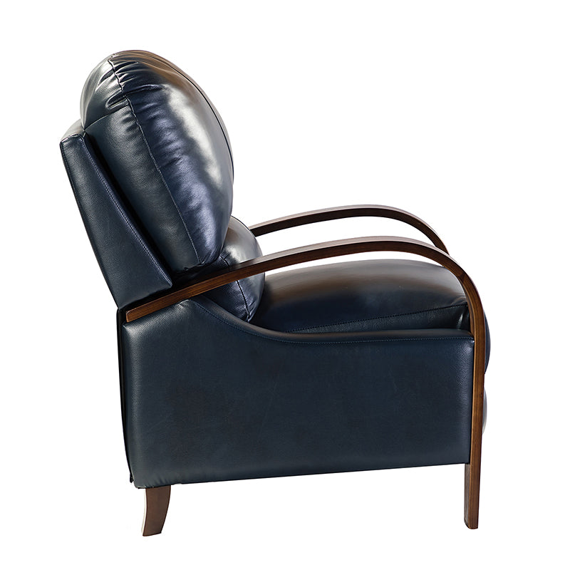 Melisa Genuine Leather Manual Recliner