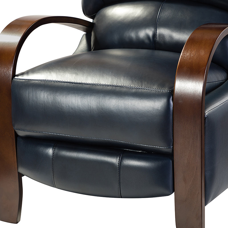 Melisa Genuine Leather Manual Recliner