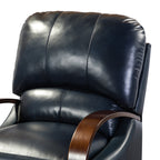 Melisa Genuine Leather Manual Recliner