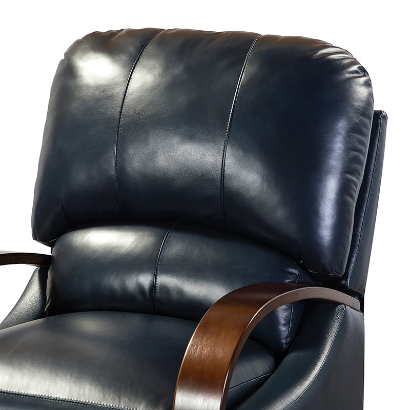 Melisa Genuine Leather Manual Recliner