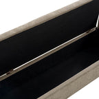 Benito 59.4 Wide End of Bed Storage Couch Bench with Two Throw Pillows