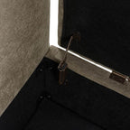 Benito 59.4 Wide End of Bed Storage Couch Bench with Two Throw Pillows