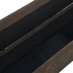 Benito 59.4 Wide End of Bed Storage Couch Bench with Two Throw Pillows