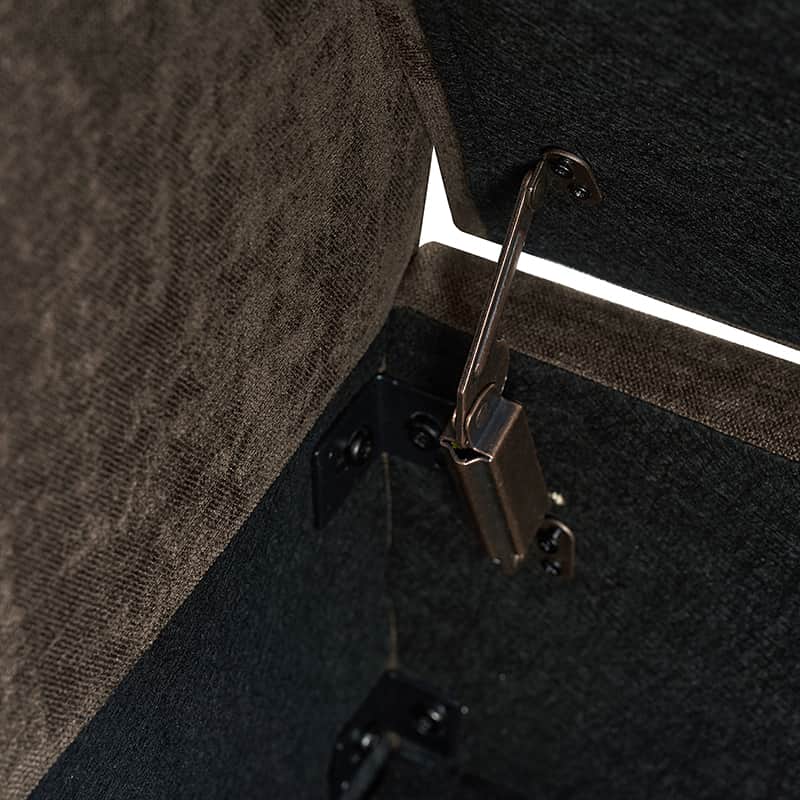 Benito 59.4 Wide End of Bed Storage Couch Bench with Two Throw Pillows