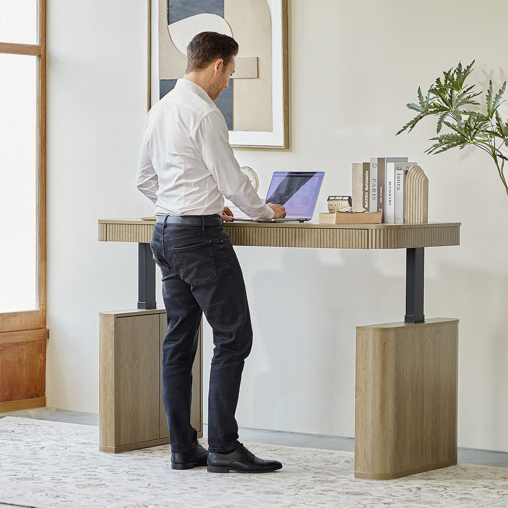 Baggio Modern Electric Adjustable Standing Desk with Cable Management