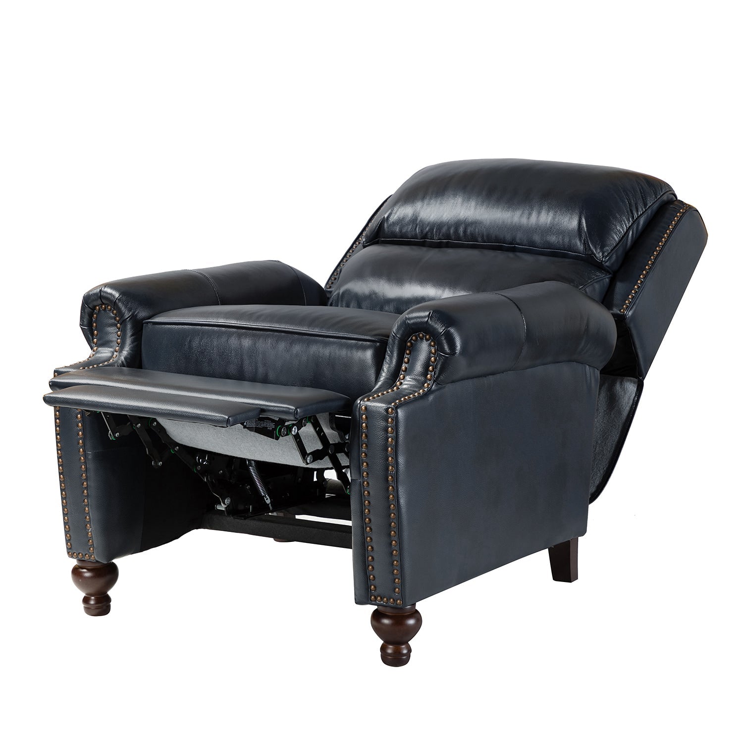 Consuela Mid-century Genuine Leather Recliner