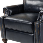 Consuela Mid-century Genuine Leather Recliner