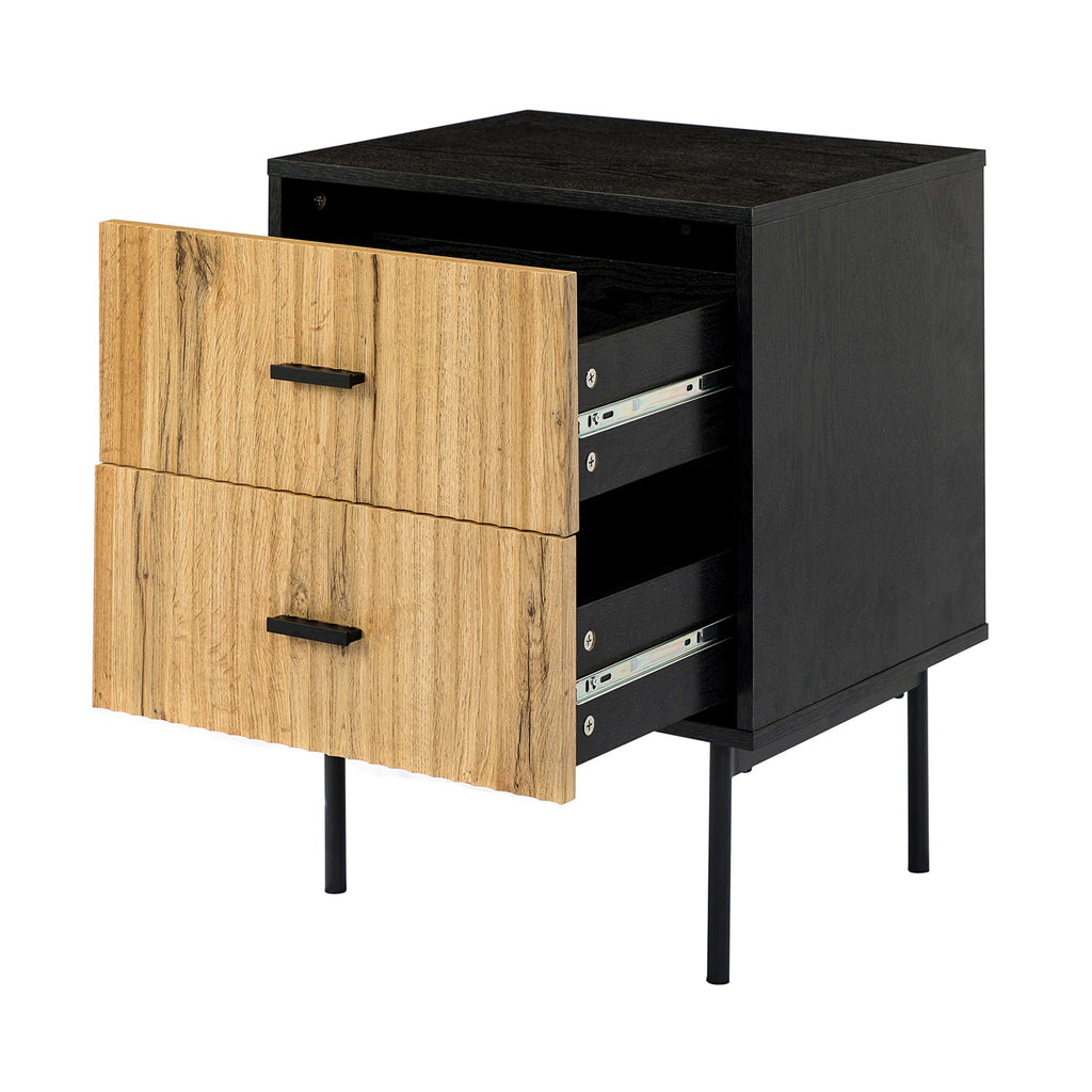 Nahuel Modern Nightstand With Two Drawers(Optional Types)