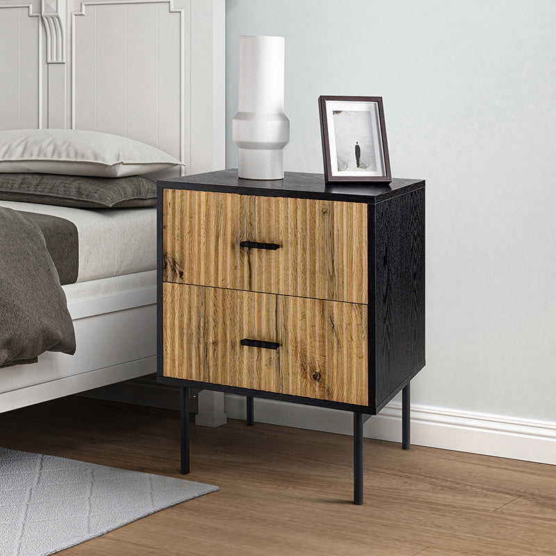Nahuel Modern Nightstand With Two Drawers(Optional Types)