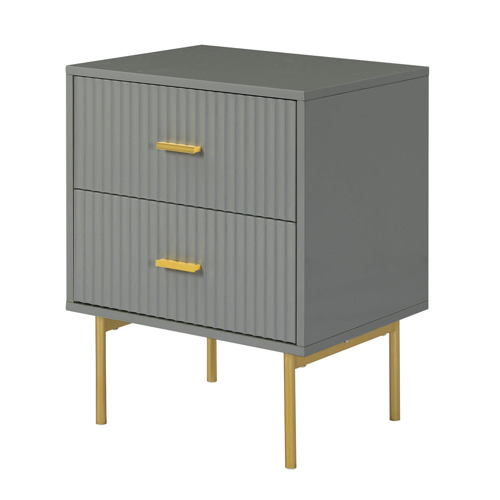 Nahuel Modern Nightstand With Two Drawers(Optional Types)