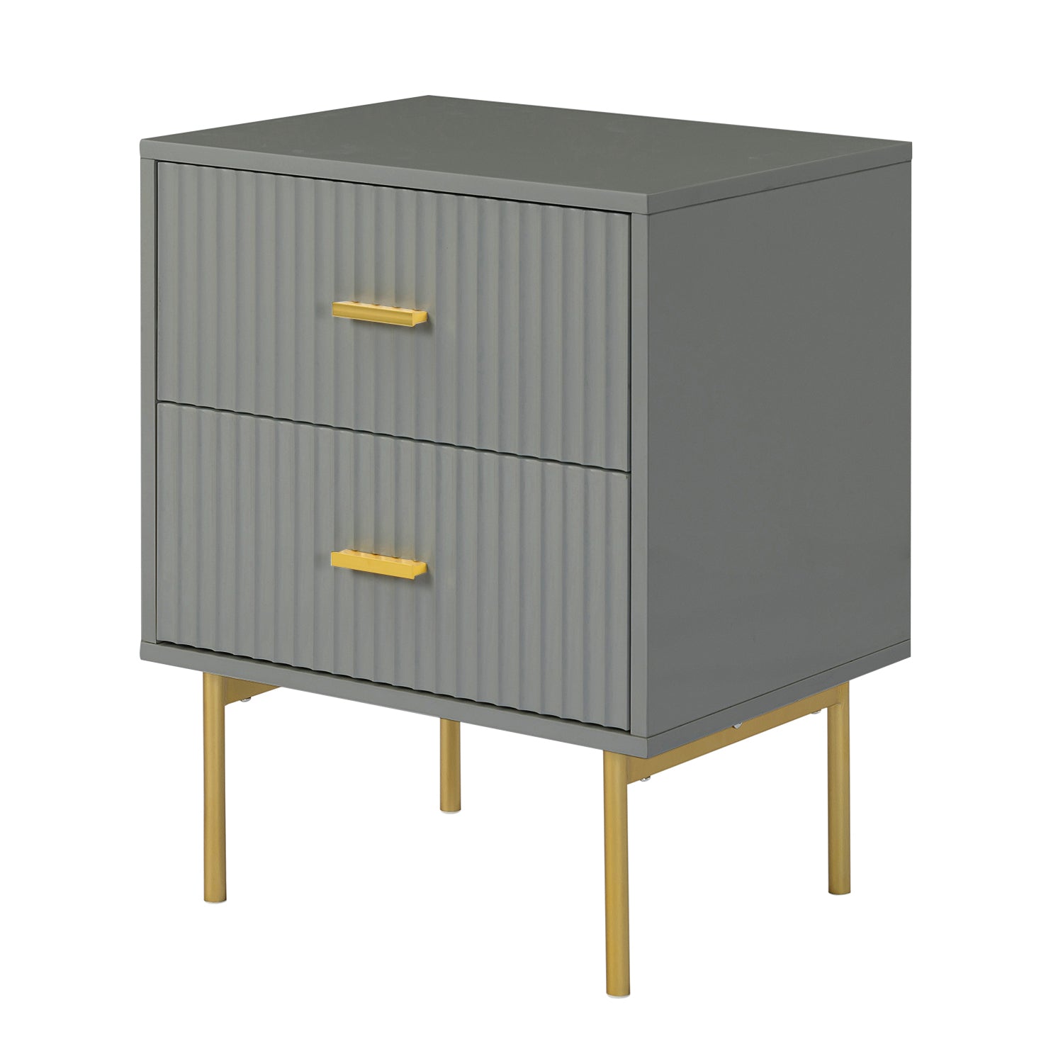 Nahuel Modern Nightstand With Two Drawers(Optional Types)