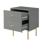 Nahuel Modern Nightstand With Two Drawers(Optional Types)