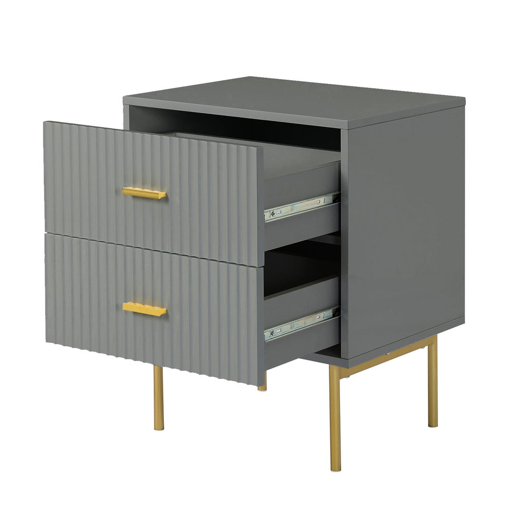 Nahuel Modern Nightstand With Two Drawers(Optional Types)