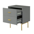 Nahuel Modern Nightstand With Two Drawers(Optional Types)