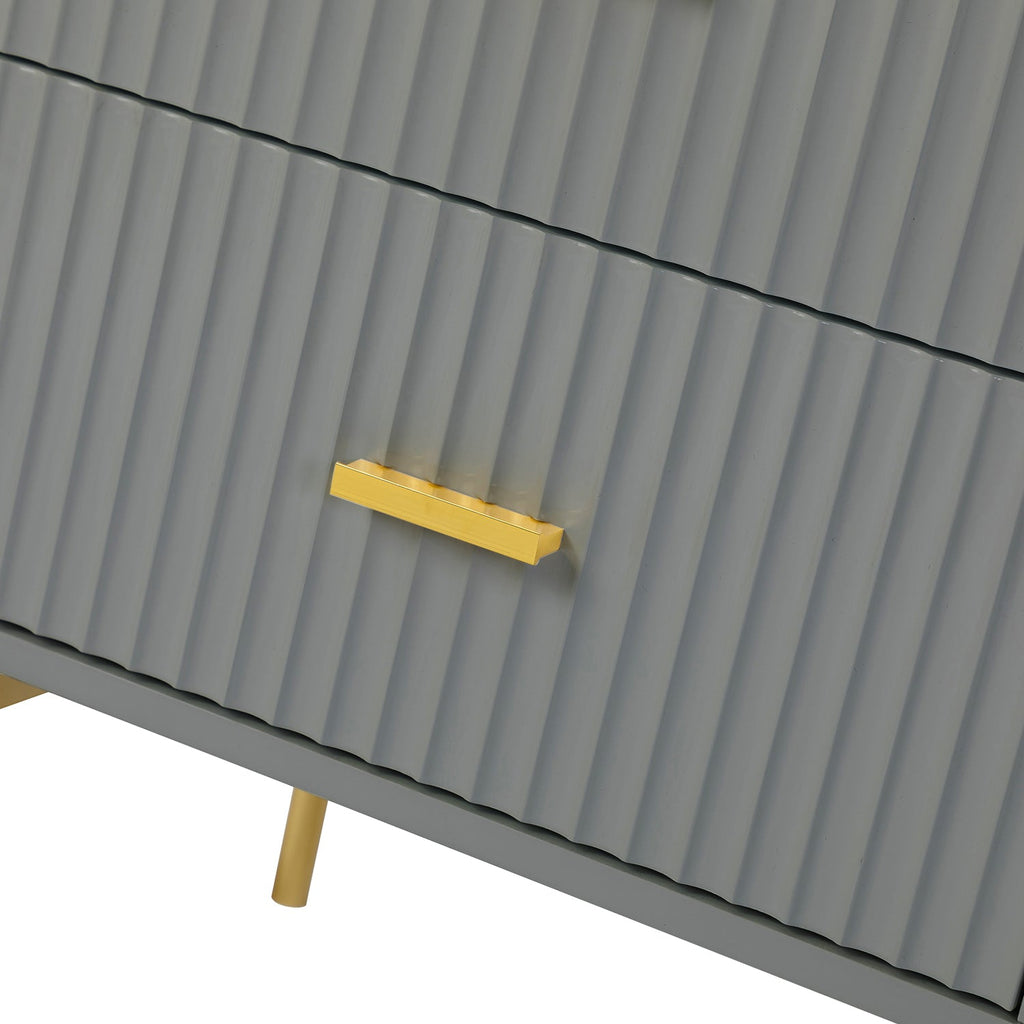 Nahuel Modern Nightstand With Two Drawers(Optional Types)