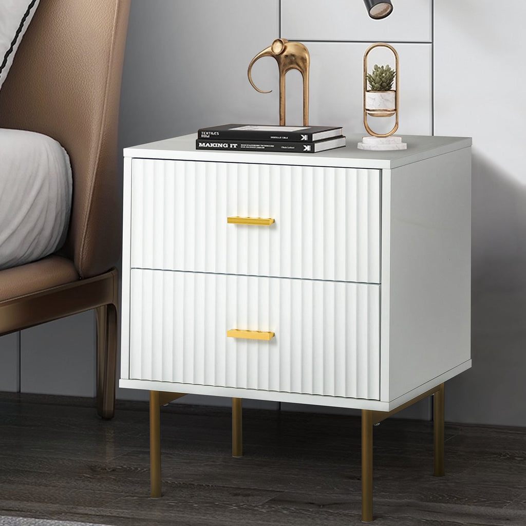 Nahuel Modern Nightstand With Two Drawers(Optional Types)