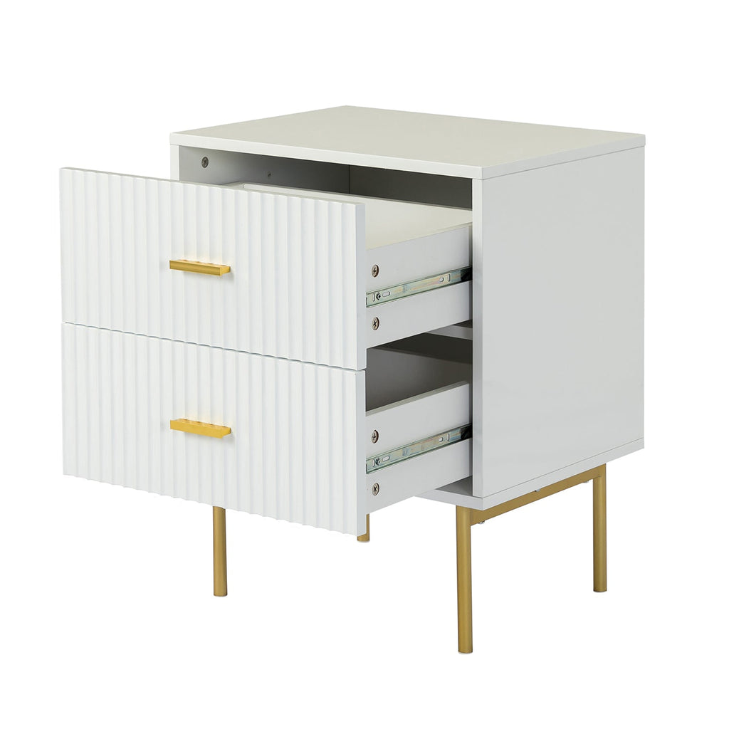 Nahuel Modern Nightstand With Two Drawers(Optional Types)