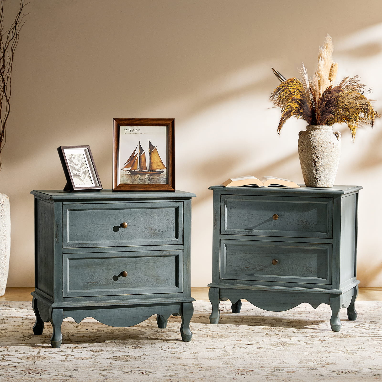 Galatea 24 Tall 2 - Drawer Nightstand Chest(Optional Types)