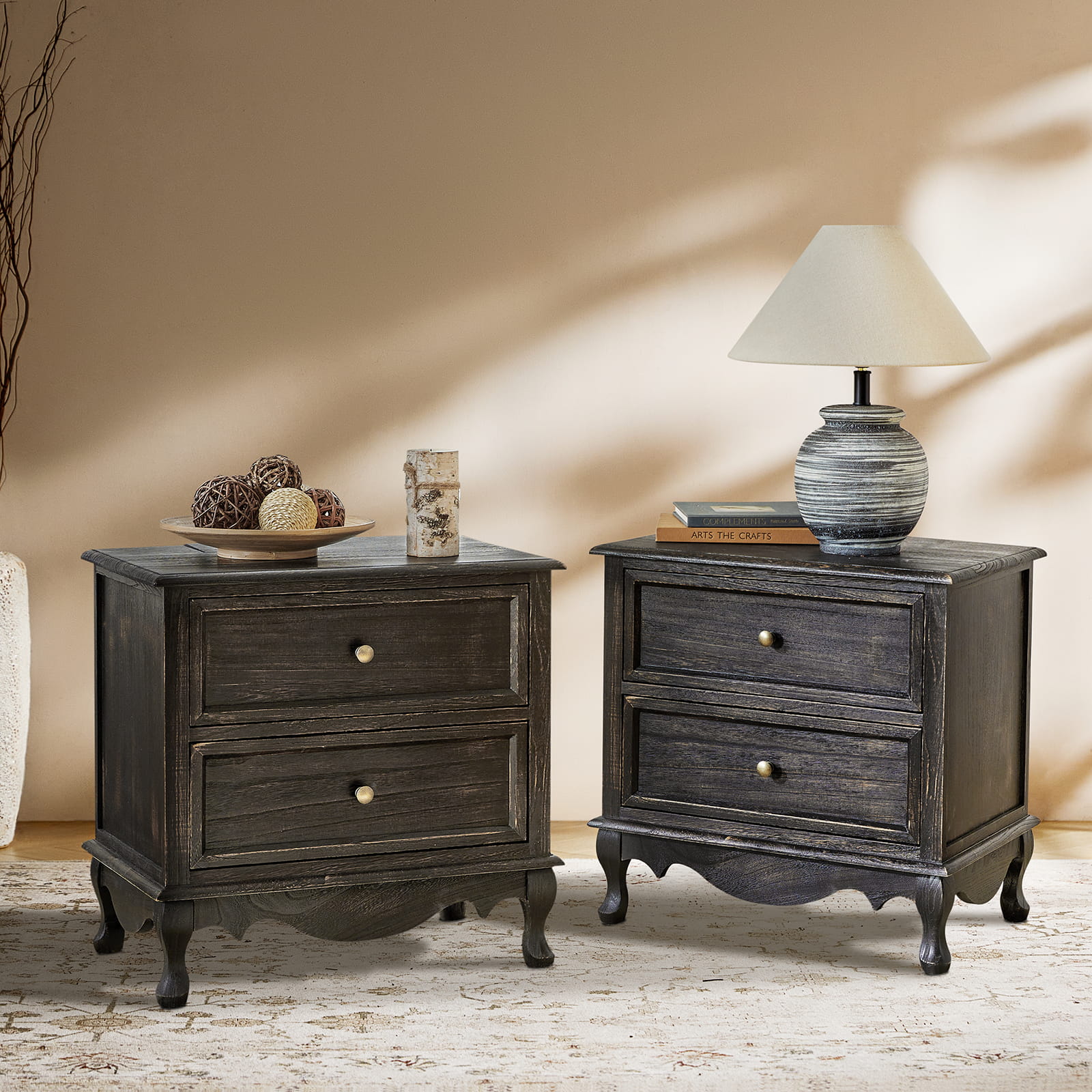 Galatea 24 Tall 2 - Drawer Nightstand Chest(Optional Types)