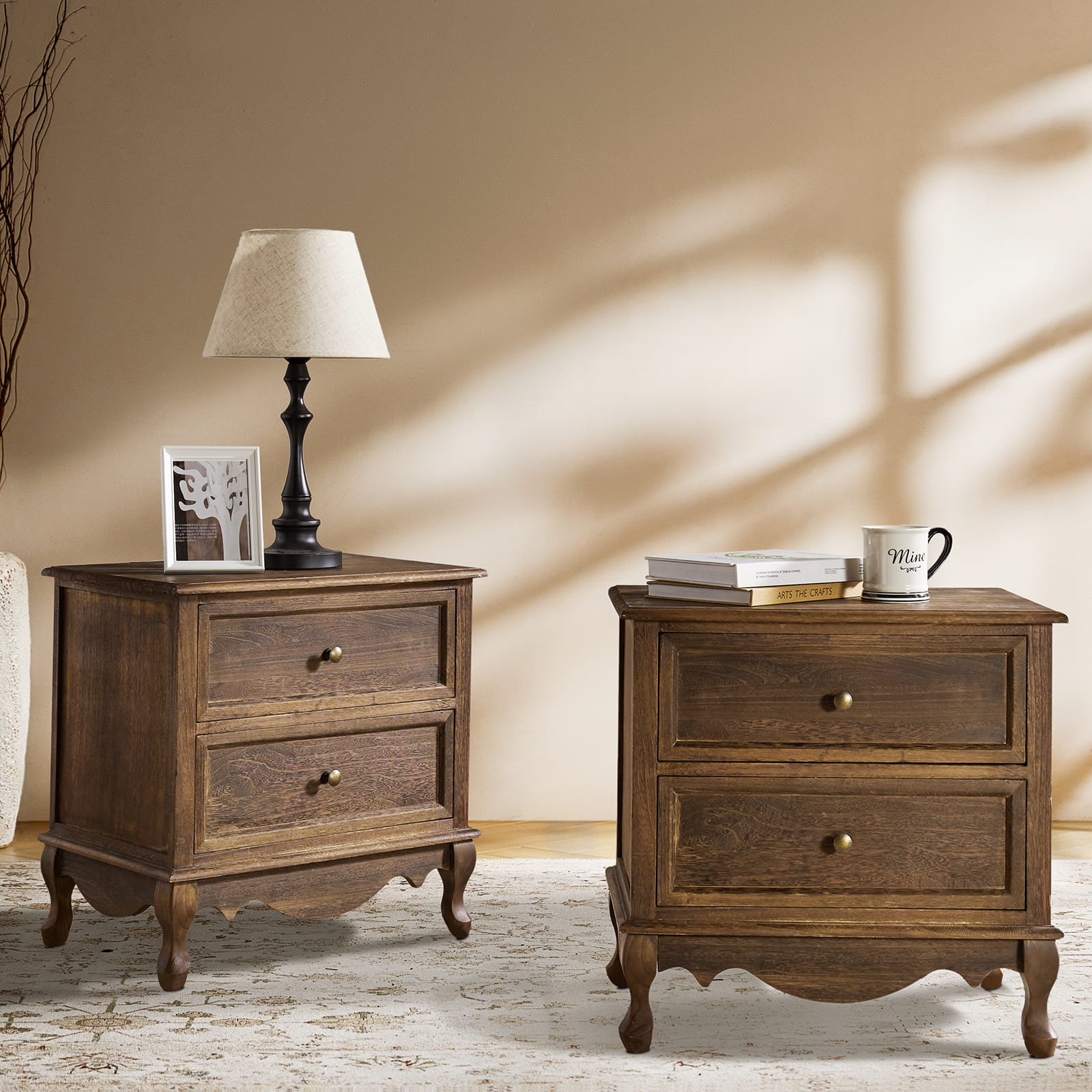 Galatea 24 Tall 2 - Drawer Nightstand Chest(Optional Types)