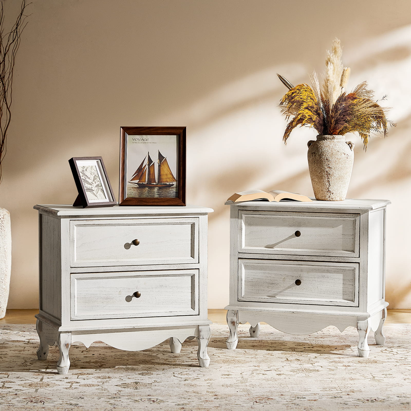 Galatea 24 Tall 2 - Drawer Nightstand Chest(Optional Types)