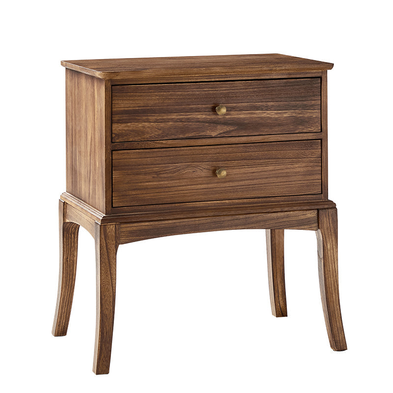 Dominique 28 Tall Solid Wood Nightstand with Hidden Outlet(Optional Types)