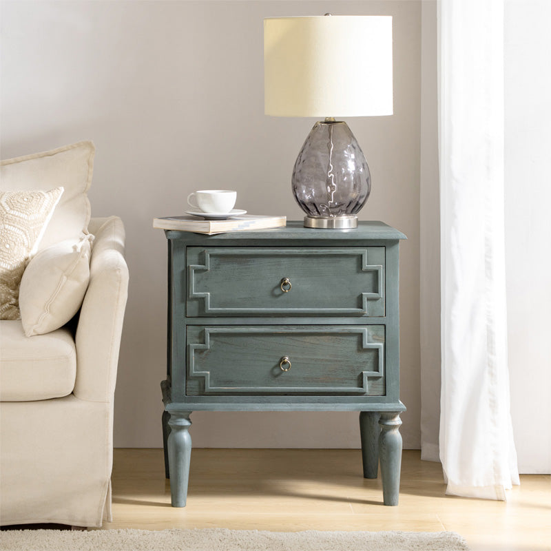 Joah 28Tall Farmhouse 2-Drawer Nightstand with Built-in Charging(Optional Types)