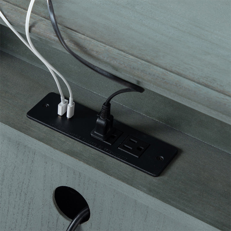 Joah 28Tall Farmhouse 2-Drawer Nightstand with Built-in Charging(Optional Types)